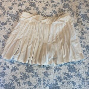 Tuckernuck Sport White Pleated Fresh Buds Tennis Pickle Ball Skirt Size Large